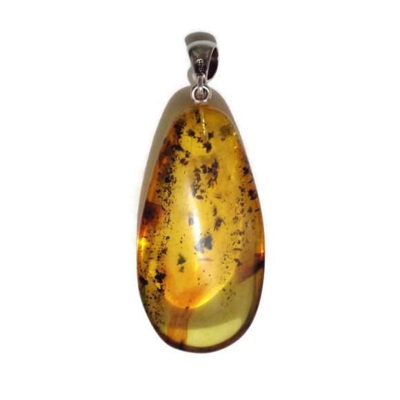 BALTIC Amber Pendant With Inclusion, 100% Real Natural Amber Pendant 9.1gr - Picture 4 of 9